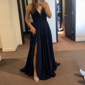 Navy blue Prom dress (LIKE NEW NEVER WORN)